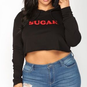SUGAR Crop Hoodie